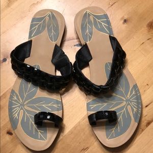 Black gladiator sandals